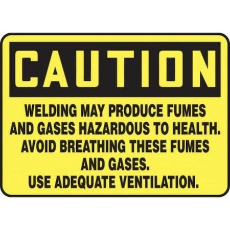 Accuform OSHA CAUTION Safety Sign HOT SURFACE MWLD608VA